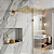 Ducha Chuveiro Inox Slim Quadrado Dourado - Imagem 1