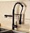 Torneira De Cozinha Gourmet Monocomando Baixa 50 Cm Com Ducha Spray Preto Fosco Black Matte - Imagem 1