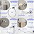Kit Acessórios para Banheiro Quadrado Luxo 5 Peças em Aço Inox Cromado - Imagem 10