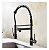 Torneira De Cozinha Gourmet Monocomando Baixa 50 Cm Com Ducha Spray Preto Fosco Black - Imagem 1