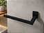 Porta Toalha De Banho E Rosto Luxo 30cm Black - Imagem 3