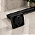 Porta Toalha De Banho E Rosto Luxo 30cm Black - Imagem 4