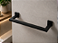 Porta Toalha De Banho E Rosto Luxo 30cm Black - Imagem 2