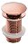 Valvula Click P/lavatorio 7/8 Zamak Tampa Externa Rose Gold - Imagem 1