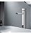 Torneira Para Banheiro Monocomando de Mesa Quadrada Alta Em Aço Inox Escovado - Imagem 2