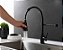 Torneira Gourmet Monocomando Cozinha Preto Fosco Flexível 2 Jatos - Imagem 1