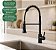 Torneira Gourmet Monocomando Cozinha Preto Fosco Flexível 2 Jatos - Imagem 4