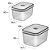 Potes Herméticos Electrolux de Plástico Cinza Retangular com 12 Unidades - Cód. A23122901 / 41046086 | SKU 100777 - Imagem 6