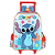 Kit Escolar Stitch Azul - 3 peças - Mochila de Rodinha, Estojo Duplo e Lancheira Térmica - Imagem 3