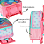 Kit Escolar Stitch Rosa - 3 peças - Mochila de Rodinha, Estojo Simples e Lancheira Térmica - Imagem 4