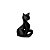 Estátua Gato Preto Minimalista Decoração Moderna Elegante - Imagem 1