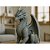 Estatueta Dragão Gótico Sentado | Decoração Fantasia Preto Fosco - Imagem 4