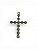 Pingente Cruz com Bolinha de Strass - Imagem 4