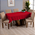 Toalha de Mesa Basic 1 Peça Tecido Oxford Vermelha - Imagem 3