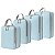 Conjunto/4 pçs portátil viagem compressão embalagem cubos saco organizador - Imagem 1