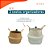 Kit 2 cestos organizadores multiuso decorativo branco e natural seagrass - Oikos - Imagem 7