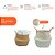 Kit 2 cestos organizadores multiuso decorativo branco e natural seagrass - Oikos - Imagem 4