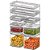 Jogo De Potes Herméticos Organizadores Empilháveis Modo 8 Peças - Imagem 3