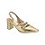 Scarpin Slingback Feminino Beira Rio Dourado Salto Grosso 4241.234 - Imagem 3