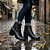 Bota Feminina Couro Cano Curto Salto Grosso Bebecê T6212-103 - Imagem 3