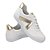 Tênis Branco Feminino Casual com Detalhes Dourados Estilo Fashion Confortável 927414 - Imagem 3