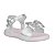 Sandália Infantil Prata com Laço Conforto para Meninas 001-2053-0087 - Imagem 1