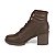 Bota Coturno Dakota Feminina Couro Salto Bloco Confortável D0461 - Imagem 5