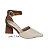 Scarpin Slingback Bebecê Feminino Bico Fino Salto Bloco Elegante T7044-336 - Imagem 3