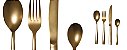 Faqueiro 24  Pçs "The Midas Cutlery" Aço/Ouro 18K - Imagem 4