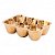 Petisqueira Em Porcelana Dourada Egg Holder Estetico Quotidiano - Imagem 2