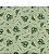 Tecido tricoline Folhagens cor 02 (Verde) medidas 0,50x1,50 mts - Imagem 1