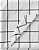 Tecido tricoline Grid cor 02 (Branco c/ Preto) medidas 0,50x1,50 mts - Imagem 1