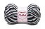 FIO MOLLET CIRCULO COR 9016 ZEBRA MESCLA BRANCO E PRETO100 G - Imagem 1