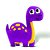BONECO DE FELTRO COLEÇÃO PONTO A PONTO LINHA DINO MODELO - FOFOSSAURO - Imagem 2