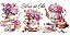 TRANSFER TÊXTIL 27,5X12,8CM TTB5-006 BARRADO CHÁ E DOCES - Imagem 1