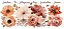 TRANSFER TÊXTIL 45X9,15CM TTB6L-003 BARRADO FLORAL COR TERROSO - Imagem 1