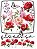 TRANSFER TÊXTIL 20X27,5CM TTR6L-001 ROSAS VERMELHAS LITOARTE - Imagem 1