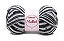 FIO MOLLET CIRCULO COR 9016 ZEBRA MESCLA BRANCO E PRETO100 G - Imagem 1