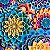 TECIDO TRICOLINE DIGITAL MANDALAS COR 1391 MEDIDAS: 50X1,40 MTS IGARATINGA - Imagem 1