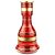 Vaso ZH Sino Stripes Gold 30cm - Vermelho - Imagem 1