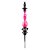 Kit Stem Narguile Regal Bishop Diamond Pink + Prato Regal Tray Black - Imagem 2