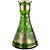 Vaso Bohemian Egermann Tower Knight Shield 26cm - Light Green - Imagem 1