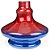 Vaso ZH Mini New Aladim Metálico - Vermelho com Azul - Imagem 1