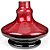 Vaso ZH Mini New Aladim Metálico - Vermelho com Preto - Imagem 1