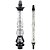 Kit Stem Narguile Nayb Manic + Piteira Nayb - Clear Silver - Imagem 1