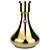 Vaso Joy Hookah Drop 30cm - Metalico Gold - Imagem 1