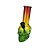 Bong De Vidro DK Mini Skull Colors Reggae - Imagem 1