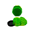 Dichavador Papelito Brilho - Verde - Imagem 1