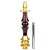 Stem Narguile Marajah Hookah Umbrella Médio Dourado/Vermelho Brilhante - Imagem 1