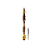 Stem Narguile Marajah Hookah Umbrella Grande Dourado/Marrom Stripes - Imagem 1